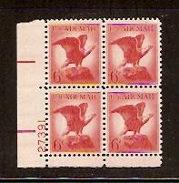 #C67 Eagle  NH Airmail Plate Block