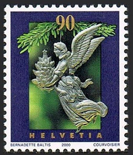 Switzerland 1088, MNH. Christmas, Angel, 2000