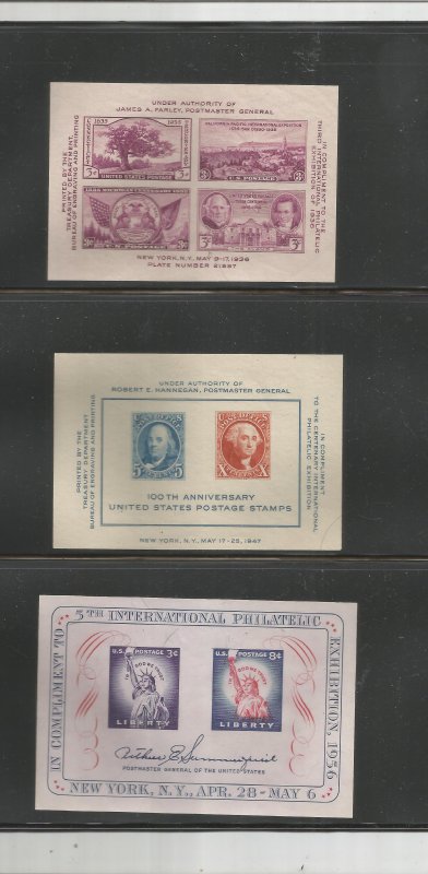 US SOUV SHEET COLLECTION, MNH, OG