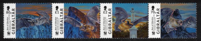GIBRALTAR 2017 Bats/ WWF; Scott 1649; MNH
