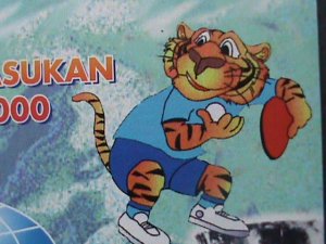 ​MALAYSIA-2000-DAWEI'2000 WORLD TABLE TENNIS CHAMPIONSHIP MNH S/S VERY FINE