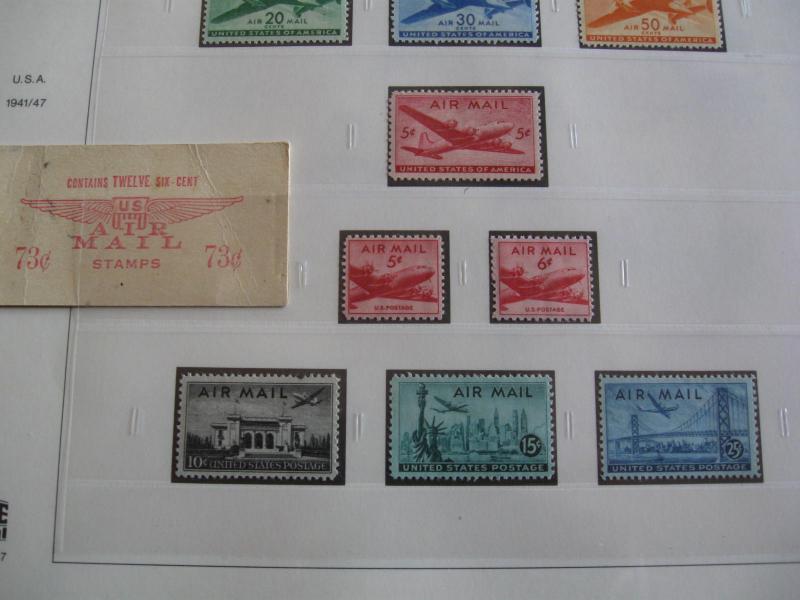 USA Nearly Complete Airmail Collection WITH ZEPPS - Mint & Hinged