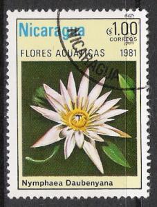 Nicaragua #1115 Aquatic Flowers CTO NH