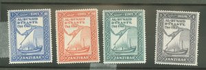 Zanzibar #218-221  Single (Complete Set)