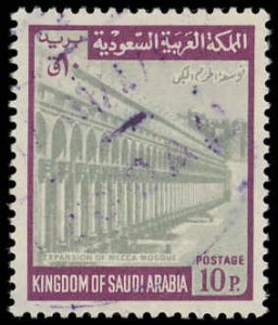 SAUDI ARABIA Scott #502 VF USED - 1968 10p New Arcade, Mecca