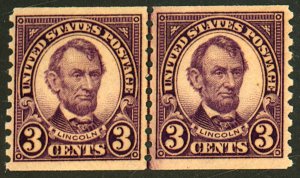 U.S. #600 MINT PAIR OG NH