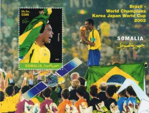 Somalia 2002 World Cup Football Korea-Japan Brazil Champion SS Perf.MNH