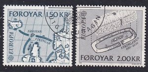 Faroe Islands   #81-82  used  1982  Europa