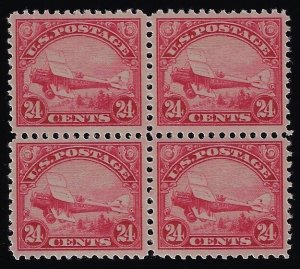 Scott #C6 - $650.00 – VF/XF-OG-NH –  Showpiece! mint block of four.