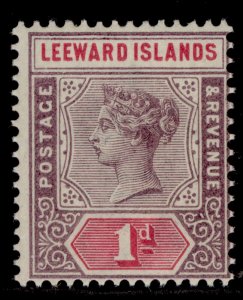 LEEWARD ISLANDS QV SG2, 1d dull mauve and rose, NH MINT.