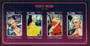 St Thomas & Prince Is #2797 MNH Sheet - Marilyn Monroe