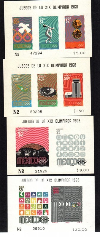 Mexico  13 diff sheets   MNH cat $ 147.00
