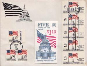 United States, First Day Cover, Flags