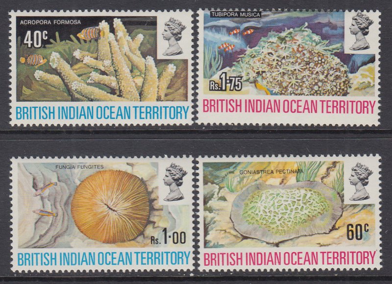 British Indian Ocean Territory 44-47 Marine Life MNH VF