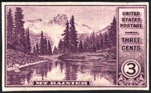 SC#758 3¢ National Parks: Mt. Ranier (1934) NGAI/LH