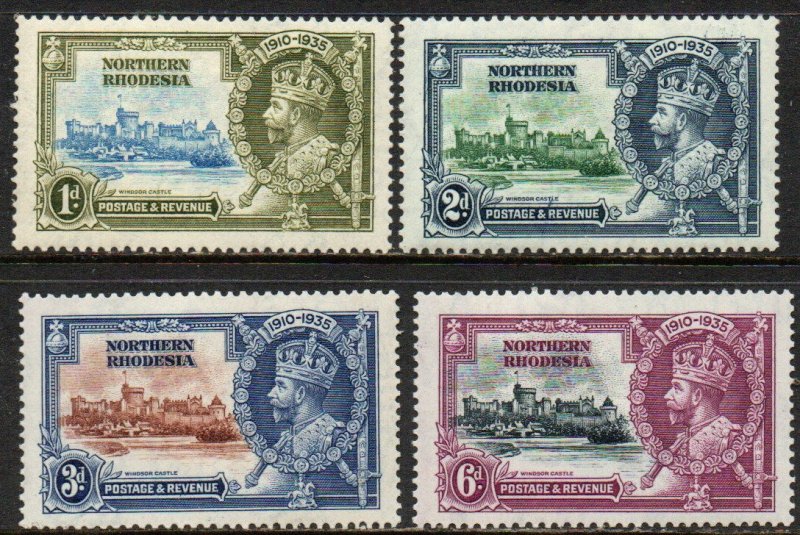 Northern Rhodesia Sc #18-21 Mint Hinged