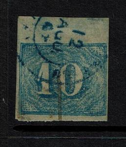 Brazil SC# 37, Used, Blue Cancel, Right Tear -  Lot 060417