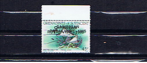 GRENADINES OF ST.VINCENT DOUBLE OVERPRINT ROYAL VISIT