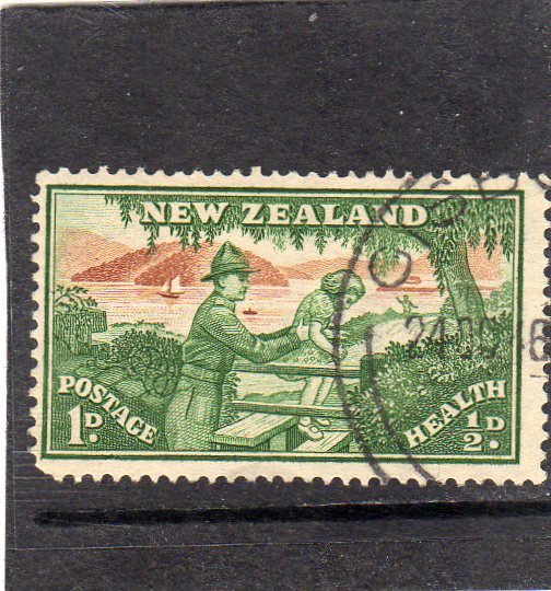 New Zealand Early Health Stamp used