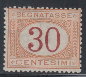 Italy - 1870 Tax Sass. n.7 cv 6000$ SUPER CENTERED  MH*