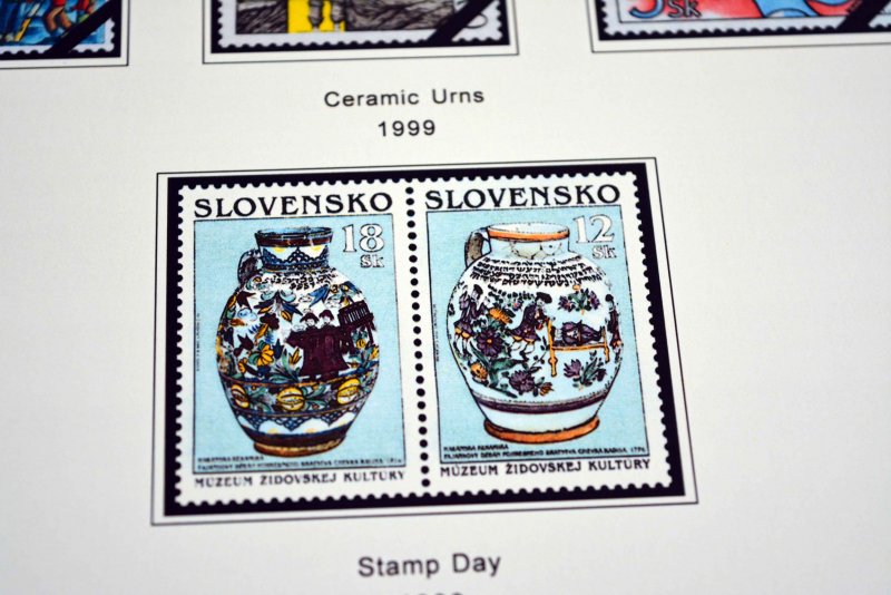 COLOR PRINTED SLOVAKIA 1939-2010 + 2011-2020 STAMP ALBUM PAGES (136 ill. pages)