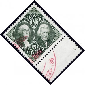 USA #2592 Used $5 (Washington and Jackson)