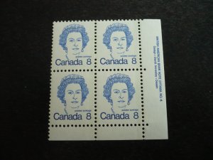Stamps - Canada - Scott# 593 - Mint Never Hinged Plate Block #4