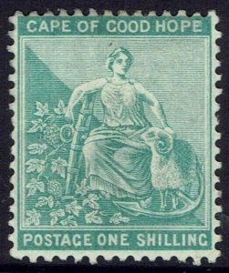 CAPE OF GOOD HOPE 1893 HOPE SEATED 1/- WMK ANCHOR