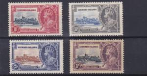 LEEWARD ISLANDS     1935    SILVER  JUBILEE  SET   MH   SOME TONING 