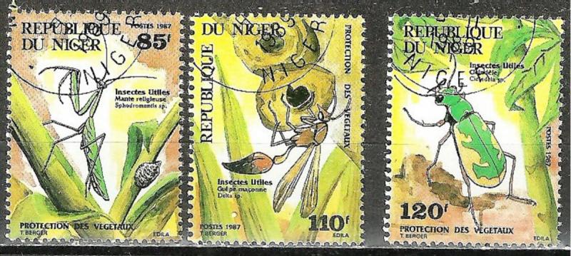 NIGER 1987 INSECTS on Stamps WYSIWYG Lot