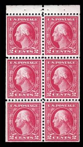 Scott # 499e 2 Cent USPS George Washington Booklet Pane MNH