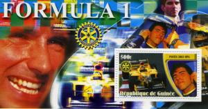 Guinea 2003 FORMULA 1 Racing Driver Damon Hill ROTARY s/s Perforated Mint (NH)