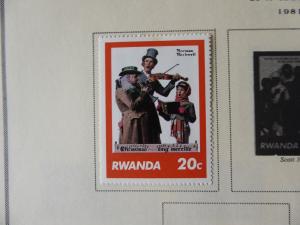 Rwanda 1962-1980  Mint/Used Stamp Collection on Scott Int Alb Pgs