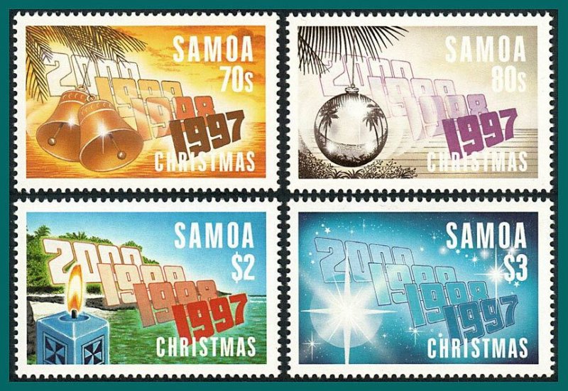 Samoa 1997 Christmas, MNH #948-951,SG1019-SG1022