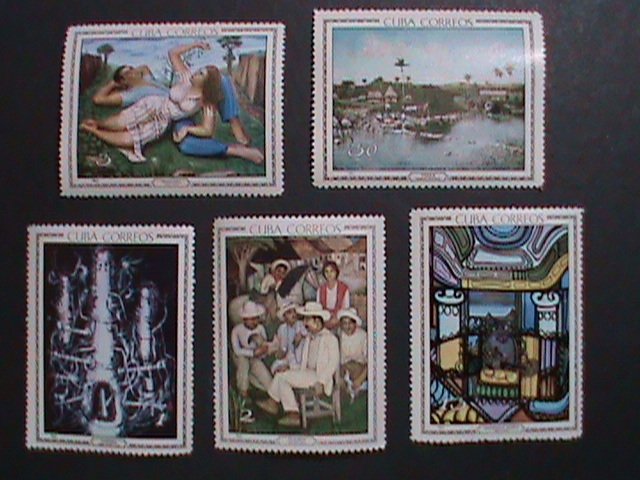 ​CUBA-1967 SC# 1202-6 FAMOUS PAINTINGS-SPRING-BY JORGE ARCHE- MNH STAMPS-VF