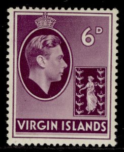 BRITISH VIRGIN ISLANDS GVI SG116, 3d orange, M MINT. Cat £15. CHALKY