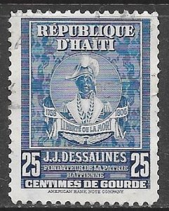 Haiti 382: 25c Jean Jacques Dessalines, used, F-VF