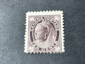 CANADA # 73--MINT/HINGED-----SINGLE---BROWN-VIOLET----1897(LOTB)