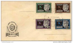 URUGUAY FDC COVER KENNEDY JFK US PRESIDENT