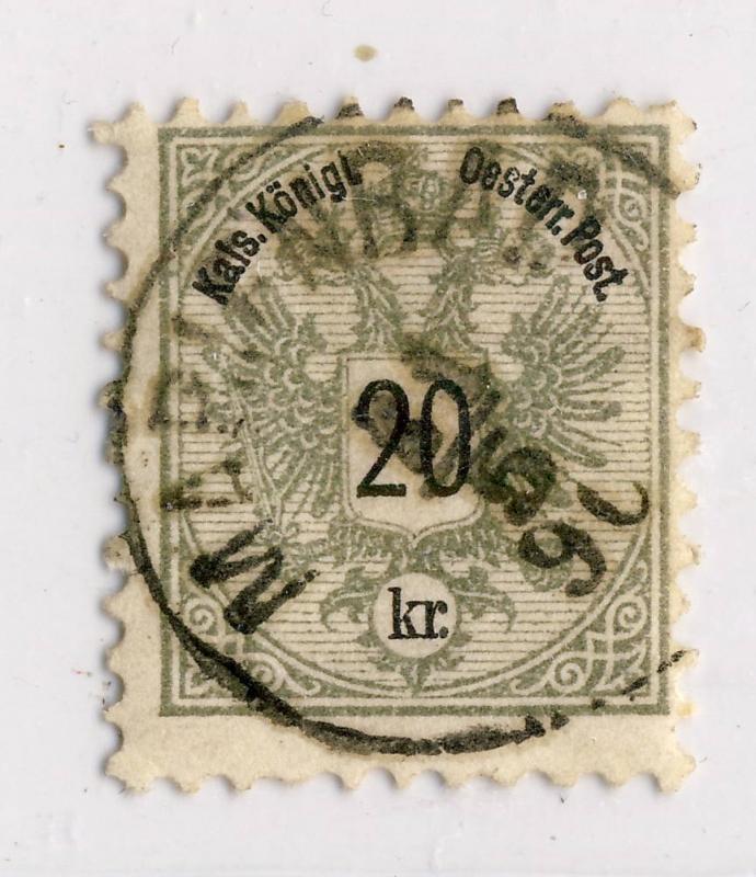 AUTRICHE / AUSTRIA 1890  MARIENBAD  (gEj Klein 2902c) /Mi.48 p.10