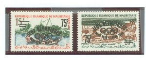 Mauritania #126-7v Mint (NH) Single (Complete Set) (Olympics)