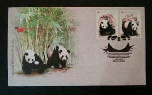 Malaysia China Cooperative Project On Giant Panda 2015 Conservation (stamp FDC)