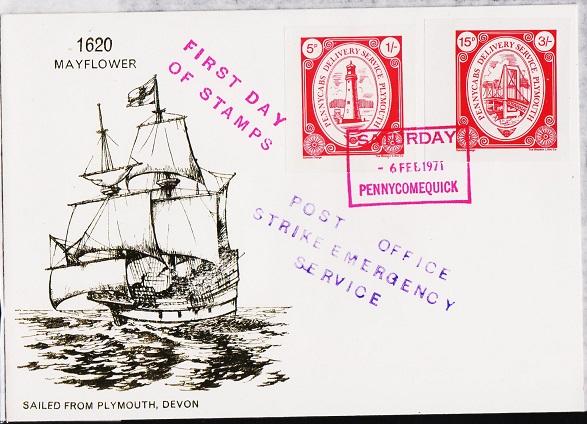 Great Britain. Cover. 1971 Emergency Post. Fine Used