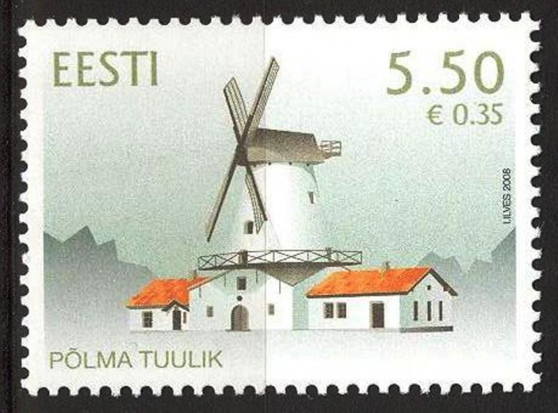 Estonia 2008 Estonian Mills Polma MNH