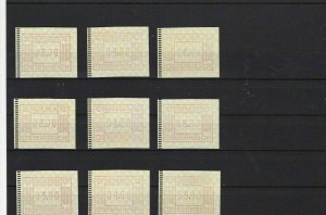 austria atm  automatic vending stamps labels  ref 13317