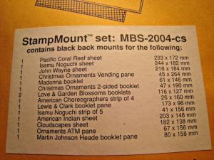 WASHINGTON PRESS STAMPMOUNT - 5 PACKS - 4 DIFFERENT - UNOPENED