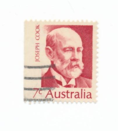 Australia 1972  Scott  515 used -  7c, Prime Ministers, Joseph Cook