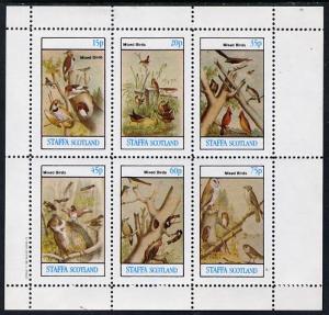 Staffa 1982 Birds #10 (Mixed incl Owls) perf set of 6 val...