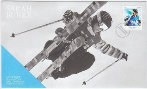 FREESTYLE SKIING = WINTER SPORTS = Sara Burke = Official FDC Canada 2014 #2707