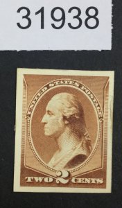 US STAMPS #210p4 PROOF ON CARD  BRIGHT BROWN LOT #31938